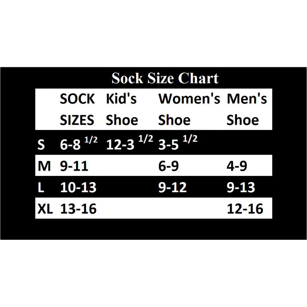 Mediped Socks Size Chart