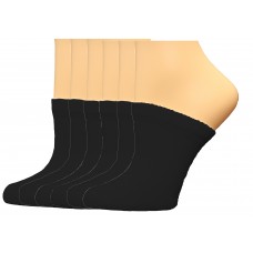 FeetPeople Premium Clog Socks 6 Pair, Black