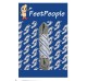 FeetPeople Brogue Casual Dress Laces, Bone