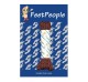 FeetPeople Brogue Casual Dress Laces, Chocolate Brown