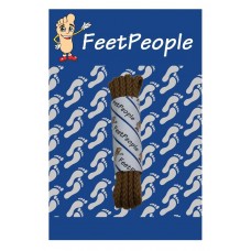 FeetPeople Brogue Casual Dress Laces, Dark Tan