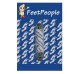 FeetPeople Brogue Casual Dress Laces, Silver