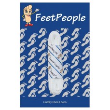 FeetPeople Flat Dress Laces, White