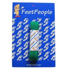 FeetPeople Flat Laces For Boots And Shoes, Kelly Green
