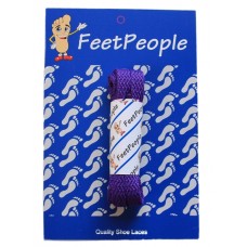 FeetPeople Flat Laces For Boots And Shoes, Purple