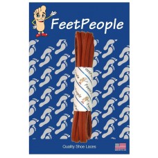 FeetPeople Leather Shoe/Boot Laces, Adobe