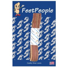 FeetPeople Leather Shoe/Boot Laces, Cherokee Brown