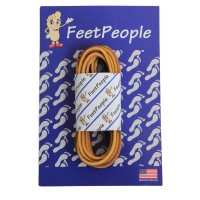 FeetPeople Leather Shoe/Boot Laces, Tan