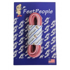 FeetPeople Leather Shoe/Boot Laces, Pink