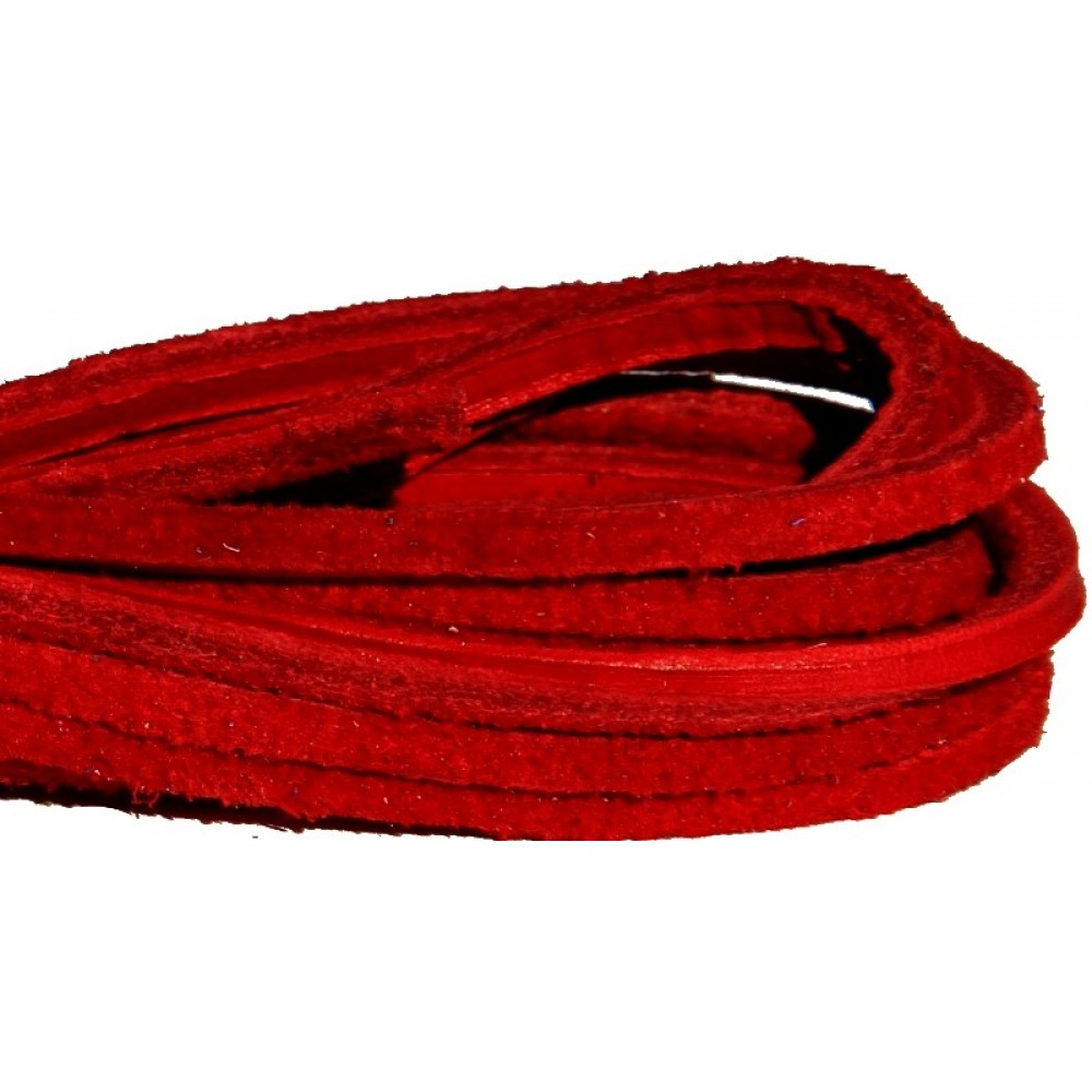 FeetPeople Leather Shoe/Boot Laces, Red