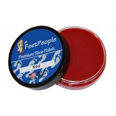 FeetPeople Premium Shoe Polish, 1.625 Oz., Red