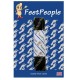 FeetPeople Strong Flat Laces, Black Reinforced w/ Natural Kevlar