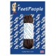 FeetPeople Strong Round Laces, Brown Reinforced w/ Black Kevlar