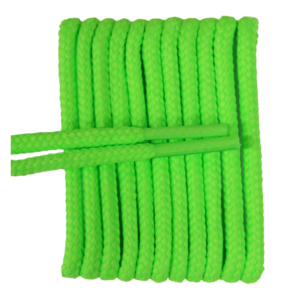 neon green round shoelaces